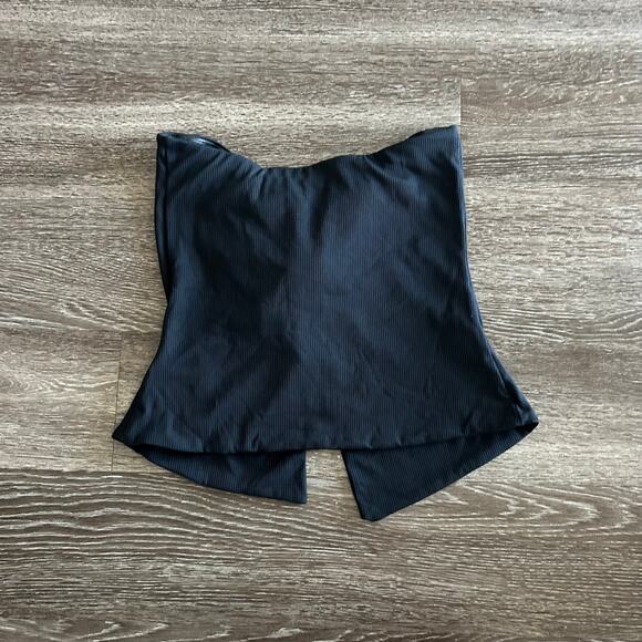 NWT Kookai Kalia Strapless Twist Front Top Black AU 12 US 8 Party Corset Style - Picture 10 of 11